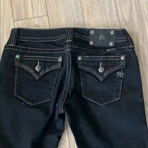 Miss Me black Jeans Skinny with side stitching